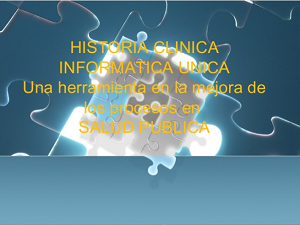 Historia clínica - presentación